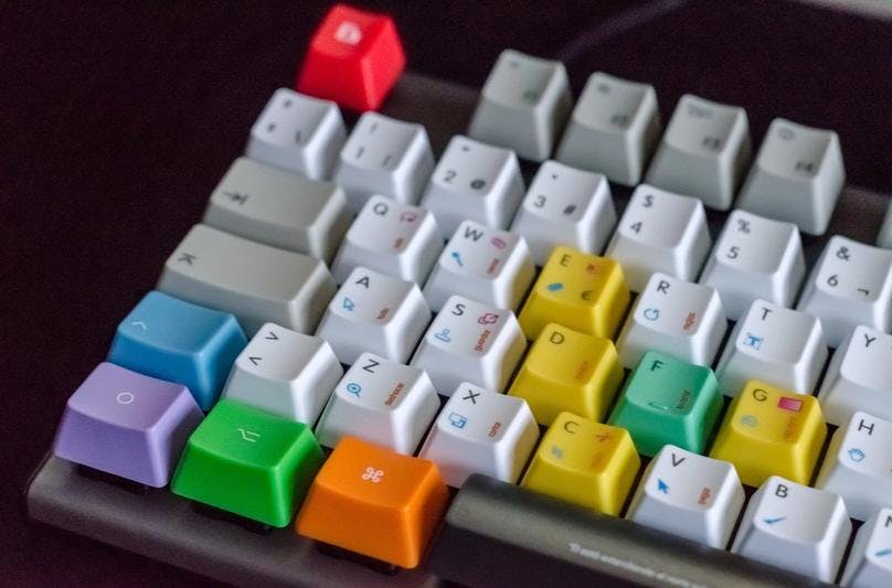 Some keys of keyboard